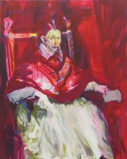 Velasquez le pape peinture acrylique - Aïcha bendafi - Arles
