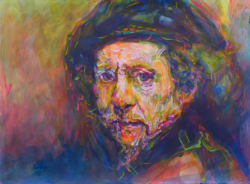 Peinture acrylique sur papier