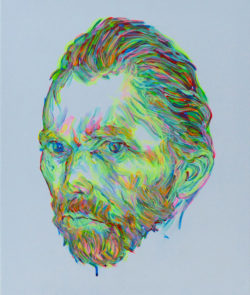 Peinture acrylique sur toile de Van Gogh - Aïcha Bendafi - Arles