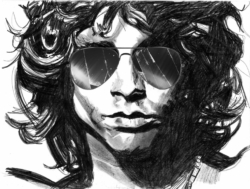 Tirage numéroté et signé - Jim Morrison - Aïcha Bendafi - Arles
