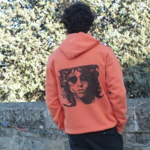 Jim Morrison Hoodie Orange rose