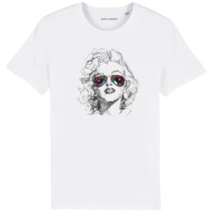 T-Shirt Unisexe Marilyn Monroe aux diamants