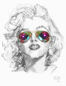 tirage Marilyn aux diamants