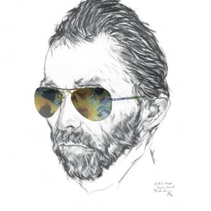 Tirage numéroté et signé Vincent aux Tournesols