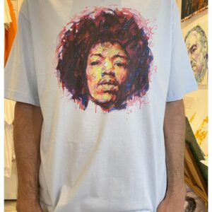 Jimi Hendrix bleu jean clair