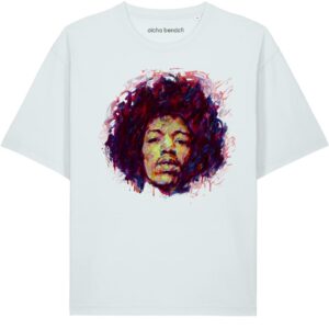 Jimi Hendrix bleu jean clair