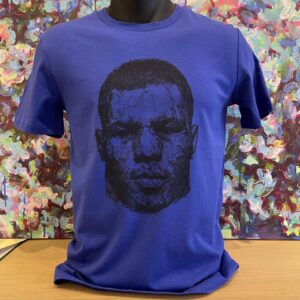 Mike Tyson Tee-shirt bleu électrique